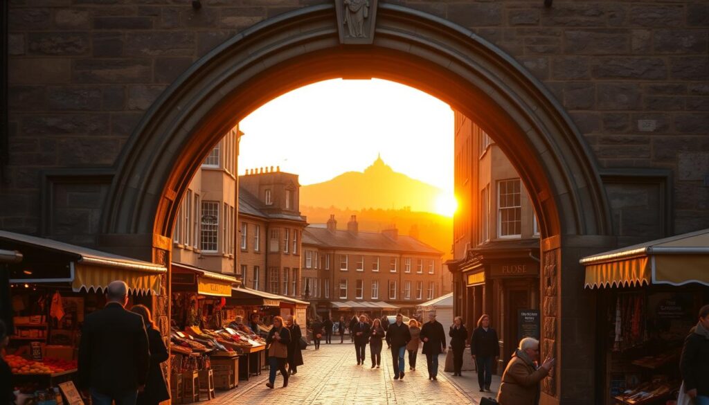 Stockbridge market archway Stockbridge market archway