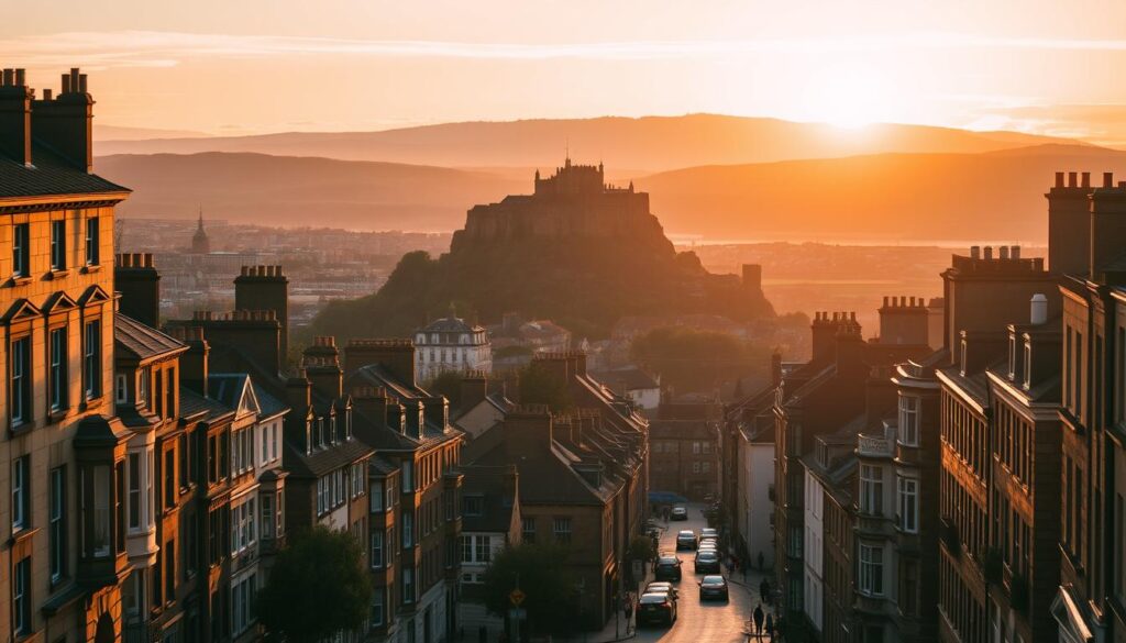 golden hour photography in Edinburgh golden hour photography in Edinburgh