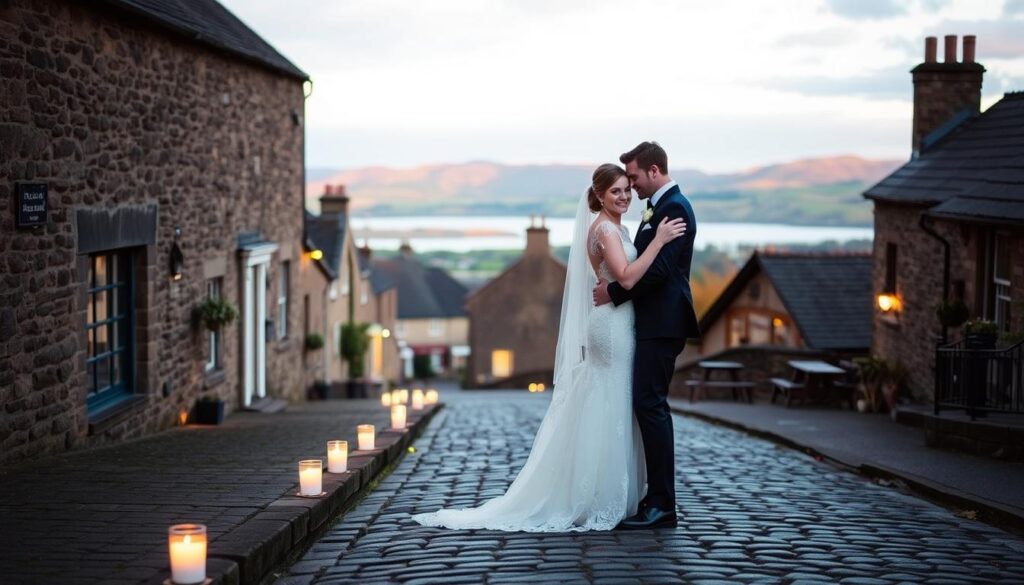 real wedding portraits in Duddingston Village real wedding portraits in Duddingston Village
