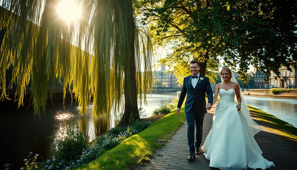 where to take wedding photos along the Water of Leith