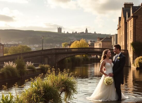 where to take wedding photos in Stockbridge Edinburgh