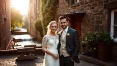 where to take wedding portraits in Dean Village