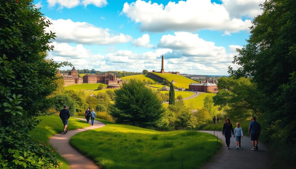 Calton Hill walking routes for families
