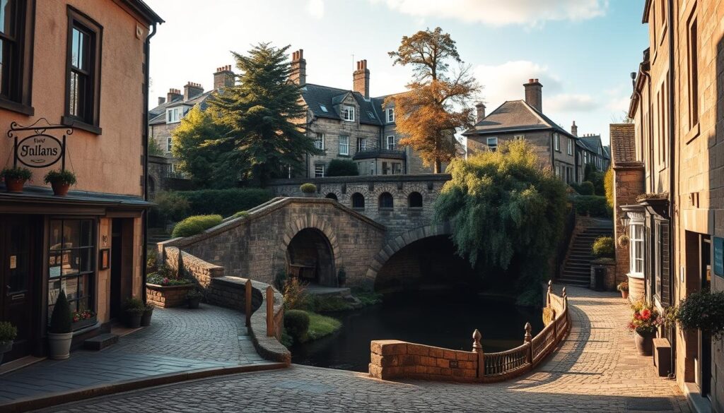 Dean Village historical features for family photography