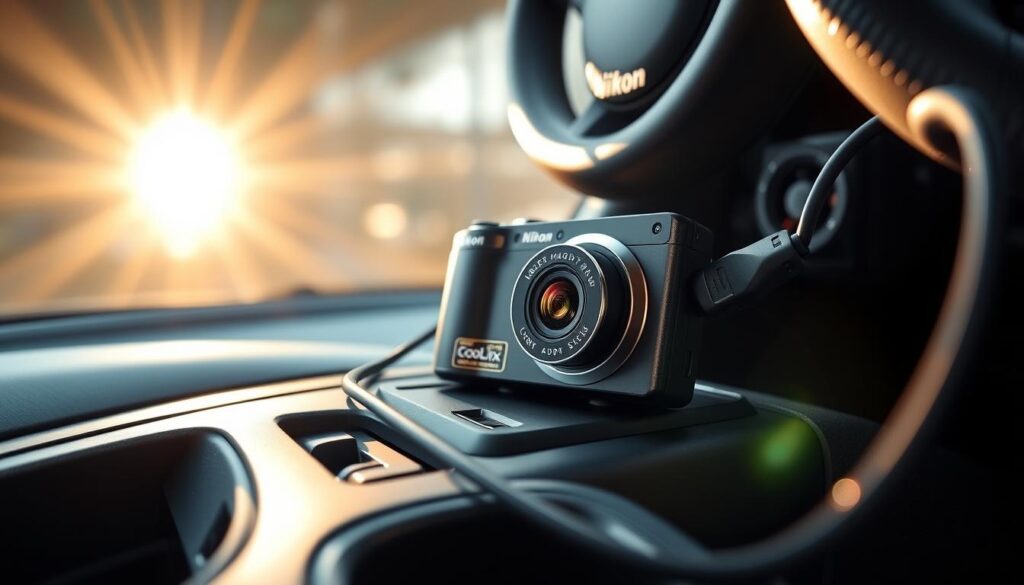 charging nikon camera in car