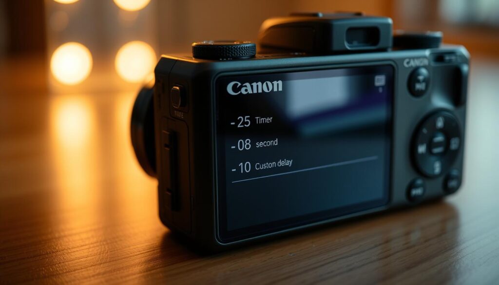 customizing self-timer settings