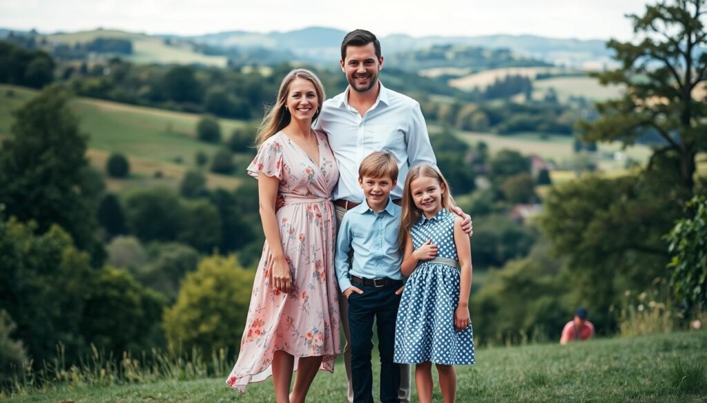 family photoshoot outfits at Holyrood Park