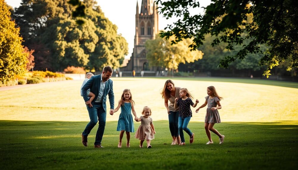 why is Princes Street Gardens perfect for family photography
