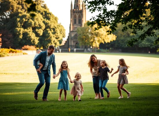 why is Princes Street Gardens perfect for family photography