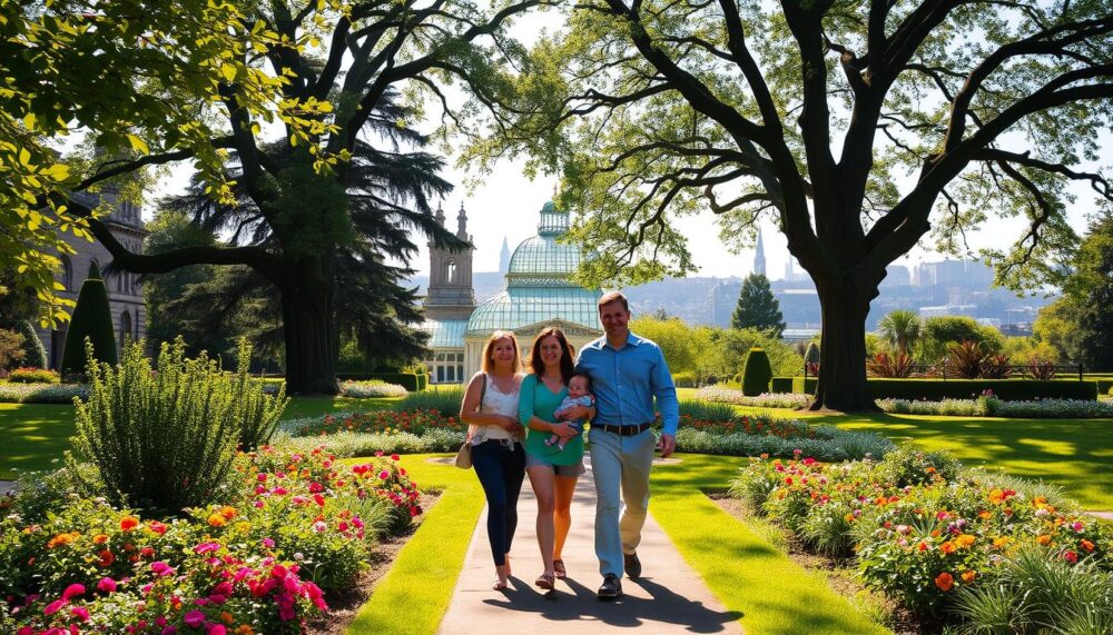 why is the Royal Botanic Garden ideal for family photoshoots
