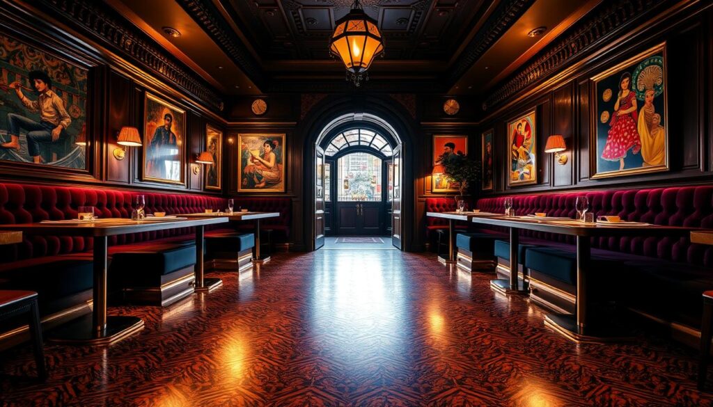 Dishoom Edinburgh artistic interiors