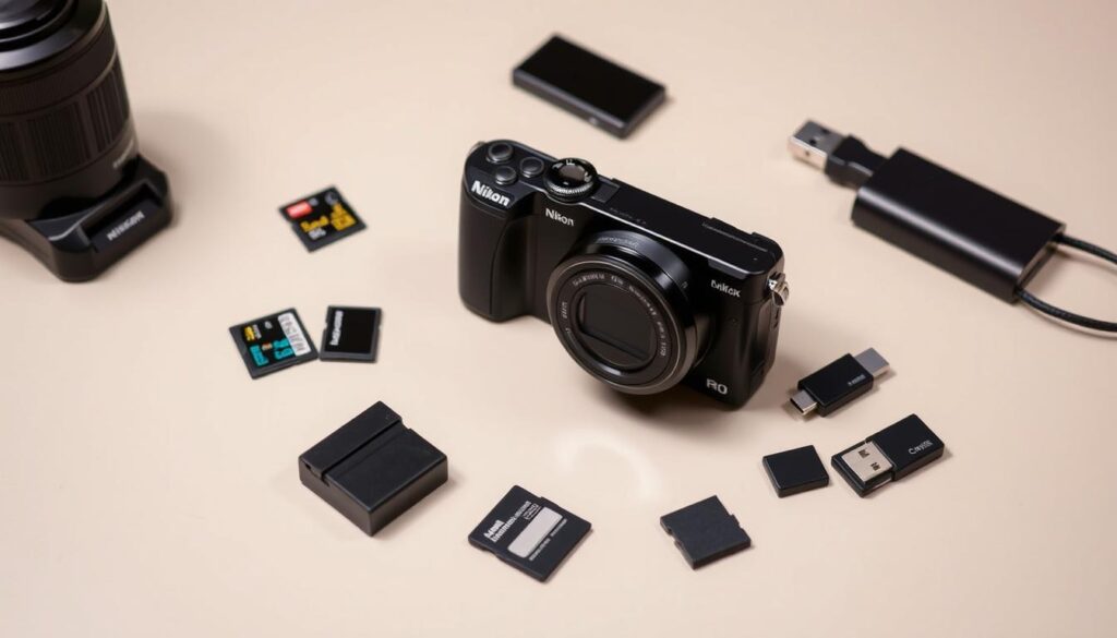 Nikon Coolpix P100 battery and storage Nikon Coolpix P100 battery and storage