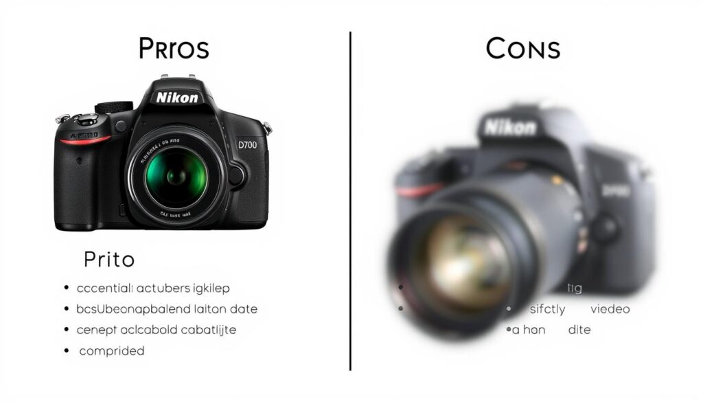 Nikon D7000 pros and cons comparison
