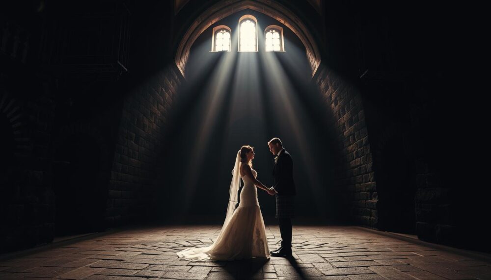 can you take wedding photos in Edinburgh Castle Vaults?