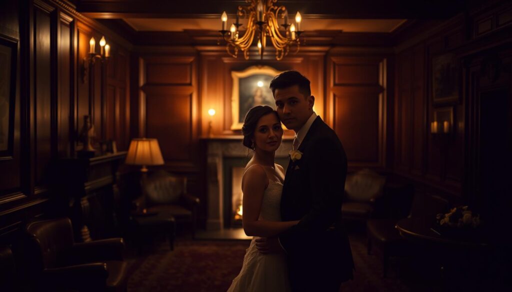 lighting tips for wedding photos at The Witchery