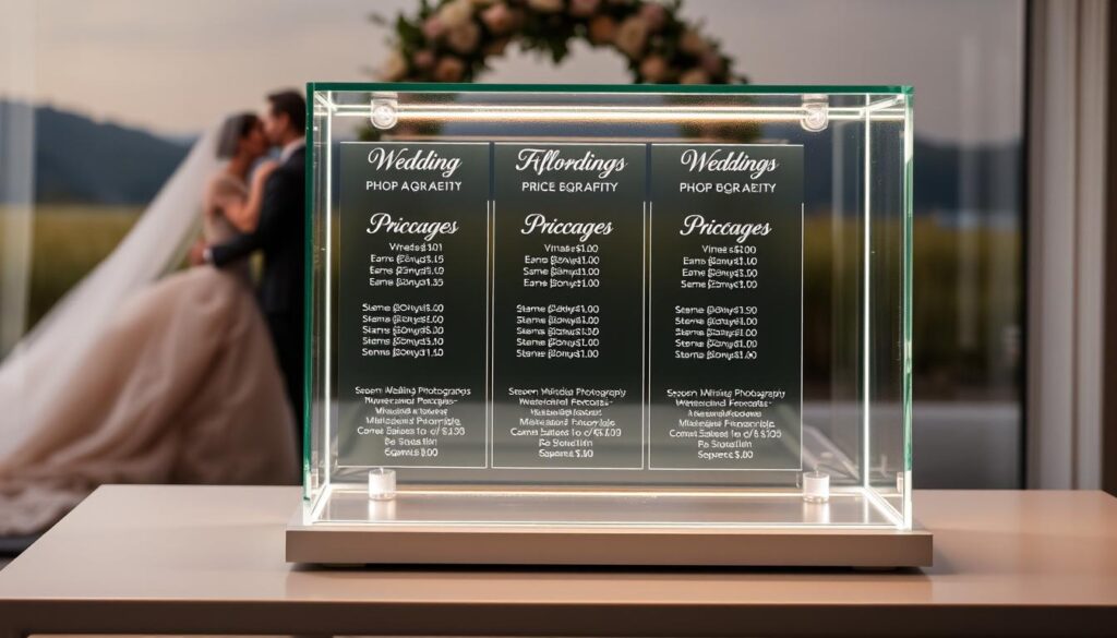 transparent wedding photography prices