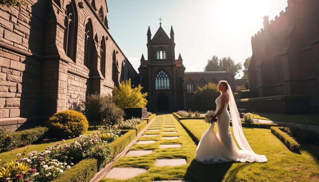wedding photography near Rosslyn Chapel