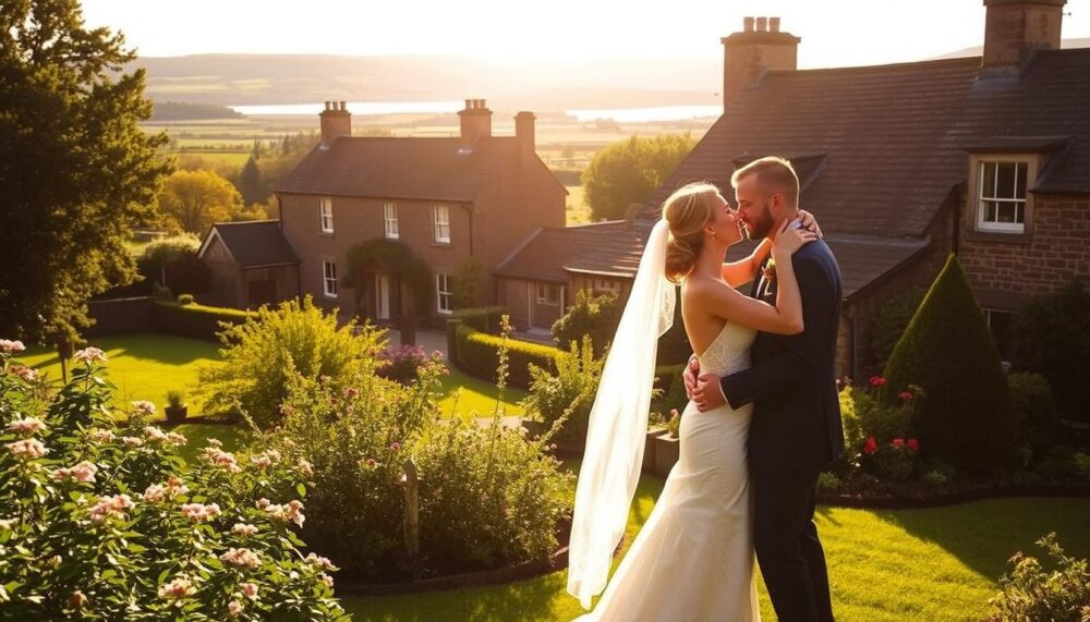 where to take wedding photos at The Sheep Heid Inn?