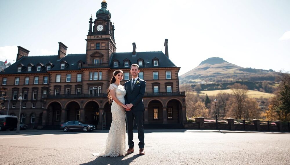 where to take wedding portraits at Number One at Balmoral?