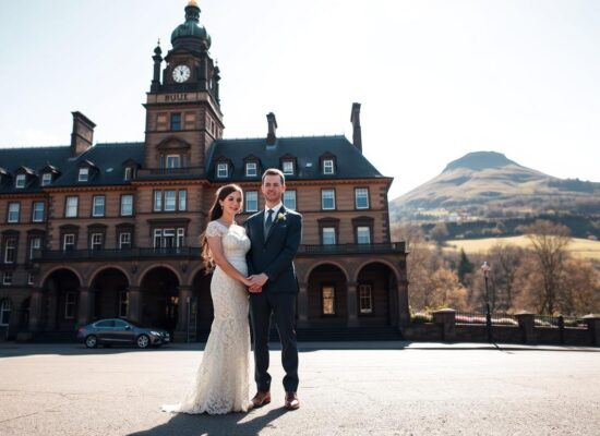 where to take wedding portraits at Number One at Balmoral?