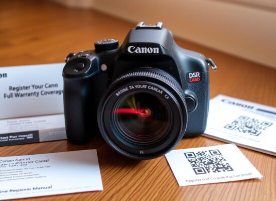 how to register my canon camera for warranty