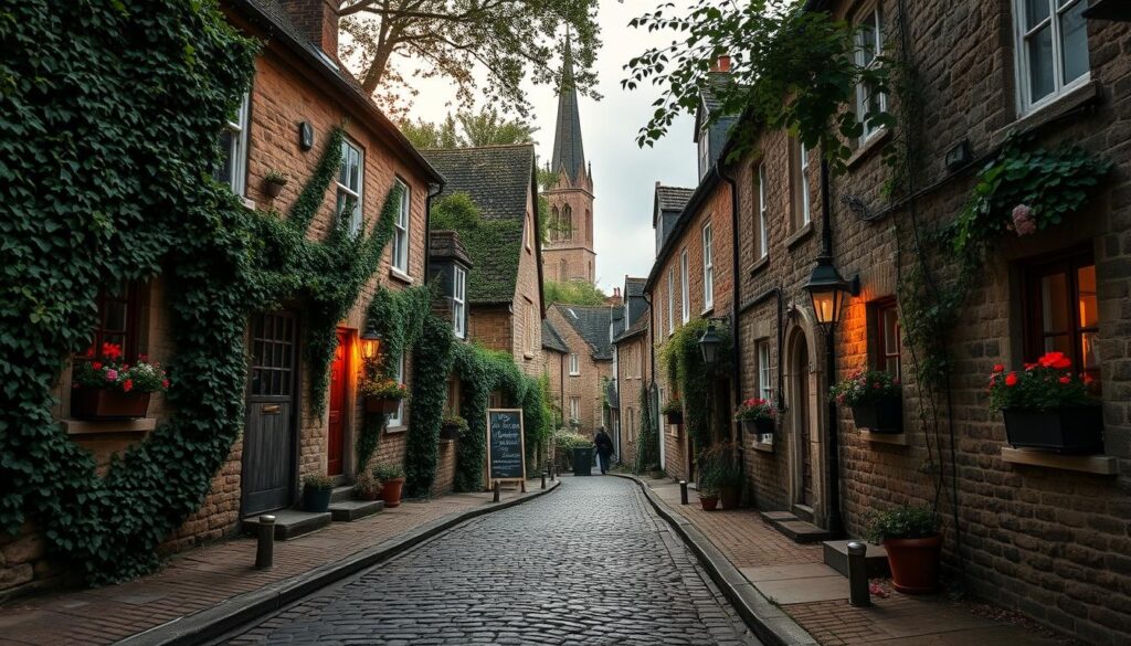 romantic cobbled charm of Circus Lane