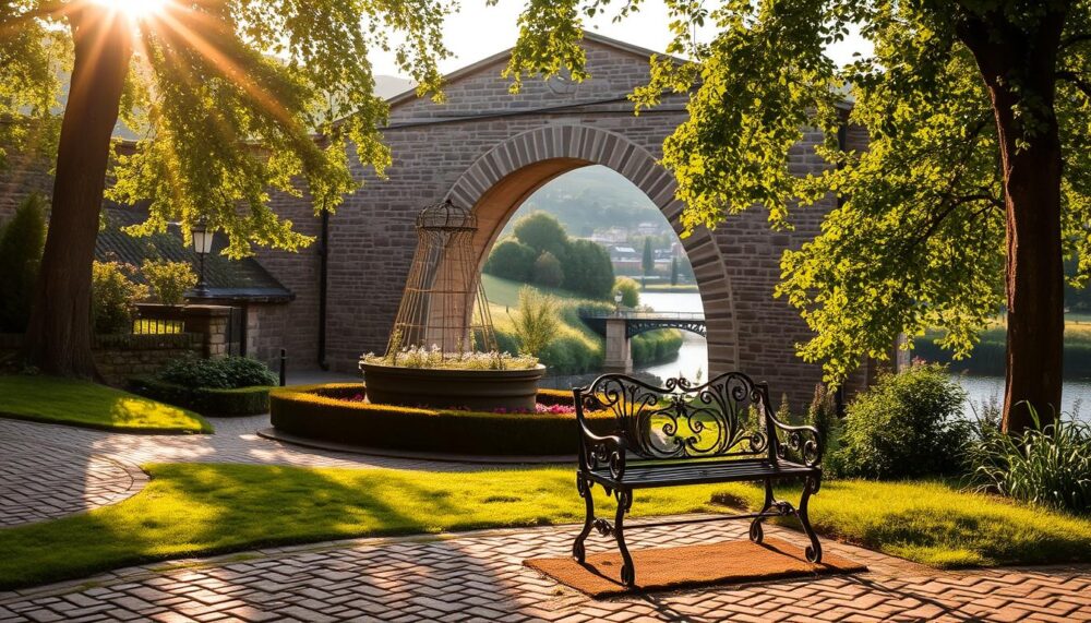where to find wedding photo backdrops at Dean Bridge?