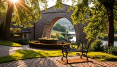 where to find wedding photo backdrops at Dean Bridge?