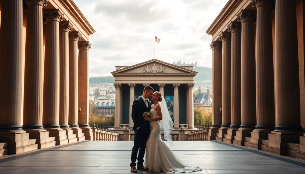where to take wedding photos at the Scottish National Gallery?