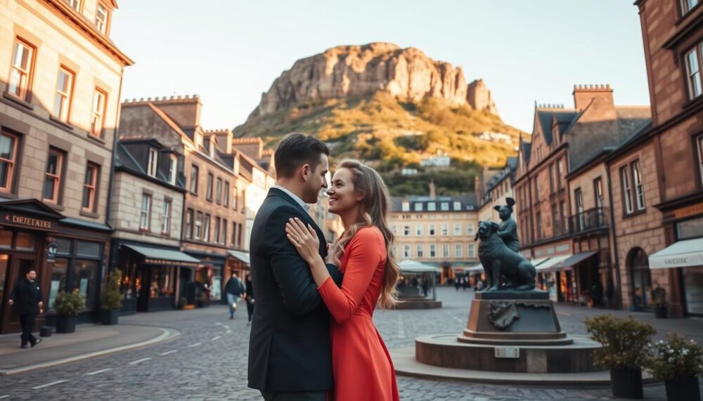 Engagement Photography Near Edinburgh’s Grassmarket