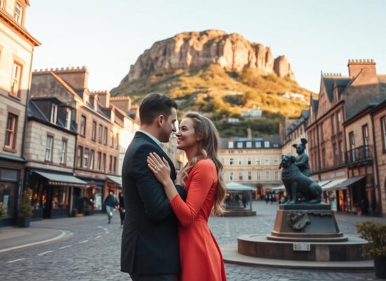 Engagement Photography Near Edinburgh’s Grassmarket