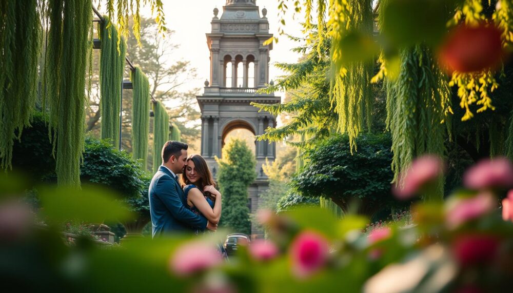 Engagement Photography in Princes Street Gardens