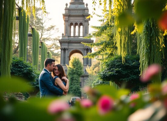 Engagement Photography in Princes Street Gardens