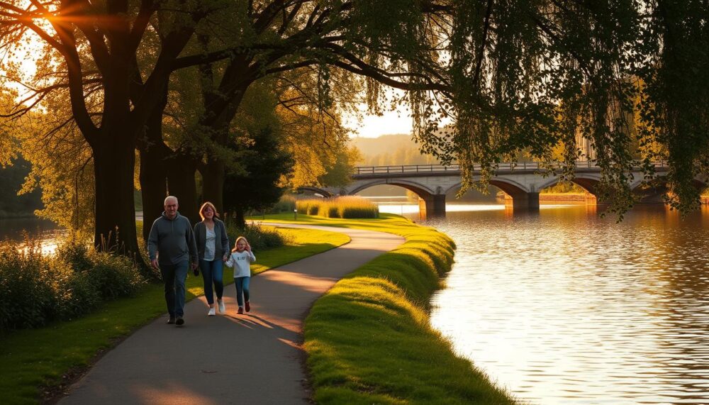 Family Photography Along the Water of Leith in Edinburgh