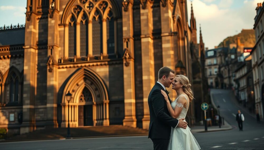 Wedding Photography Locations Near St Giles’ Cathedral in Edinburgh