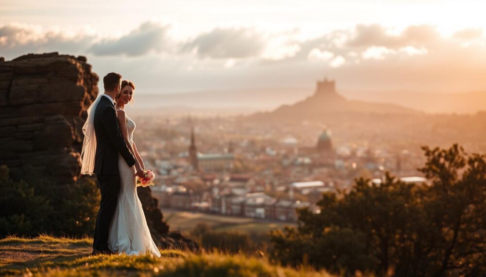 Wedding Photography at The Vennel Viewpoint, Edinburgh