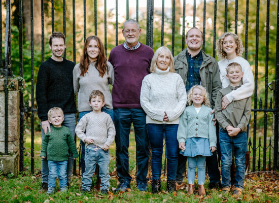 Multi-generation family photoshoot at Dalkeith Country Park